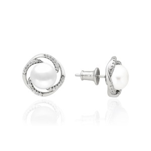 Cercei argint cu perle naturale albe si cristale DiAmanti SK16402E_W-G (Argint 925‰ 3,4 g.) Cercei argint cu perle naturale albe si cristale DiAmanti SK16402E_W-G (Argint 925‰ 3,4 g.)